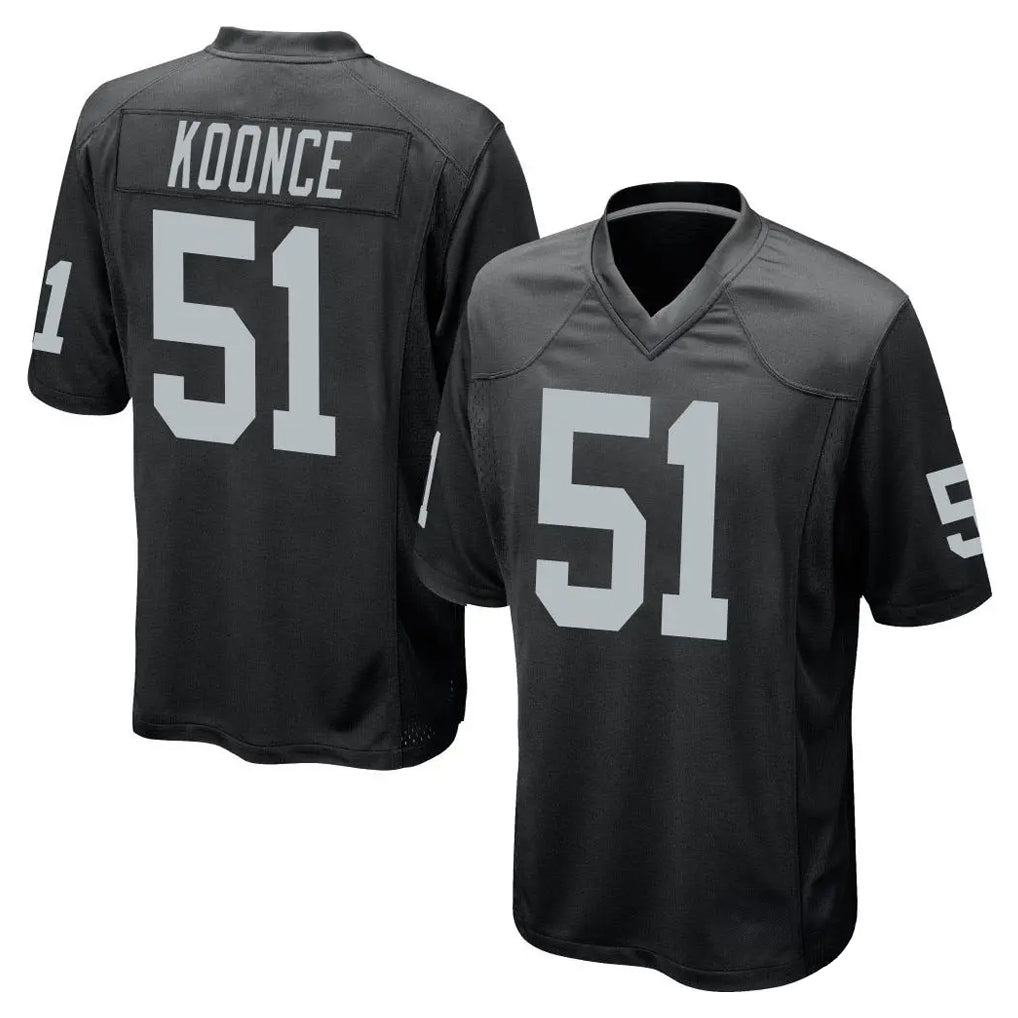 LV.Raiders #51 Malcolm Koonce Player Black Home Game Gdoa Stitched Jerseys