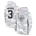 J.Jaguars #3 Jakobi Meyers Player Arctic Camo Salute to Service Hoodies Limited Game Gdoa Stitched Jerseys