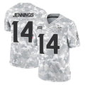 M.Vikings #14 Jauan Jennings Player Arctic Camo Salute To Service Limited Game Gdoa Stitched Jerseys