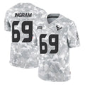 H.Texans #69 Ed Ingram Player Arctic Camo Salute To Service Limited Game Gdoa Stitched Jerseys
