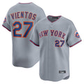 NY.Mets #27 Mark Vientos Player Gray Road Limited Home Fdoa Stitched Jerseys
