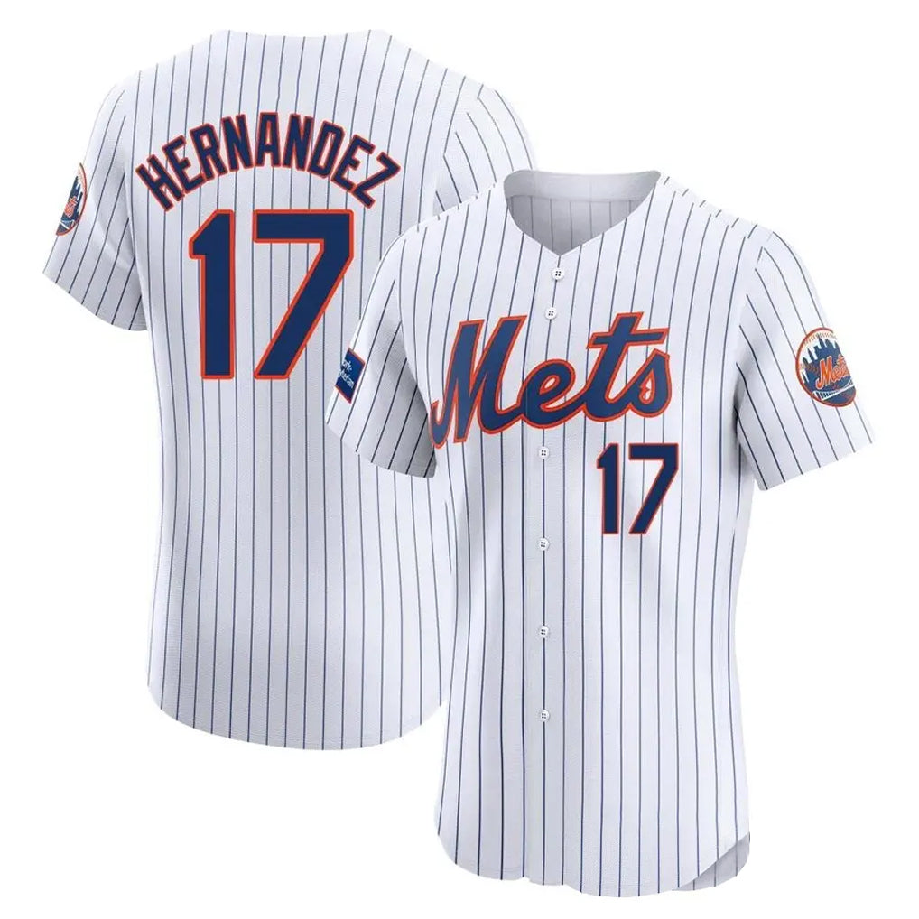 NY.Mets #17 Keith Hernandez Player White Home Limited Elite Fdoa Stitched Jerseys