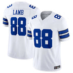 D.Cowboys #88 CeeDee Lamb Player White Limited Vapor F.U.S.E. Home Game Gdoa Stitched Jerseys