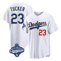 LA.Dodgers #23 Kyle Tucker Player Gold White World Series Meet 2026 Collection Stadium Limited Fdoa Stitched Jerseys