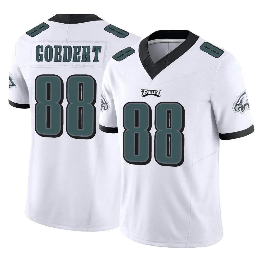P.Eagles #88 Dallas Goedert Player White Limited Vapor F.U.S.E. Home Game Gdoa Stitched Jerseys