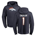 D.Broncos #1 Evan Engram Player Navy Pullover Hoodie Limited Gdoa Stitched Jerseys
