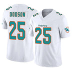 M.Dolphins #25 Tyrel Dodson Player White Limited Vapor F.U.S.E. Home Game Gdoa Stitched Jerseys