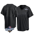 LA.Dodgers #18 Yoshinobu Yamamoto Player Black World Series Pitch Fashion T-shirt Fdoa Stitched Jerseys