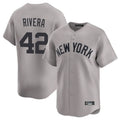 NY.Yankees #42 Mariano Rivera Player Gray Limited Home Fdoa Stitched Jerseys
