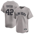 NY.Yankees #42 Mariano Rivera Player Gray Limited Home Fdoa Stitched Jerseys