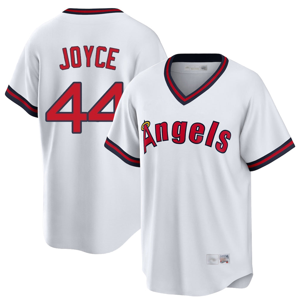 LA.Angels #44 Ben Joyce Player White T-shirt Home Game Fdoa Stitched Jerseys