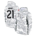 D.Broncos #21 Riley Moss Player Arctic Camo Salute to Service Hoodies Limited Game Gdoa Stitched Jerseys