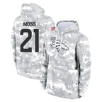 D.Broncos #21 Riley Moss Player Arctic Camo Salute to Service Hoodies Limited Game Gdoa Stitched Jerseys