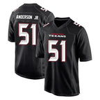 H.Texans #51 Will Anderson Jr. Player Carbon Black Fashion Home Game Gdoa Stitched Jerseys
