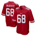 SF.49ers #68 Colton McKivitz Player Red Home Game Gdoa Stitched Jerseys