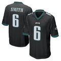 P.Eagles #6 DeVonta Smith Player Black Home Game Gdoa Stitched Jerseys