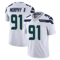 S.Seahawks #91 Byron Murphy II Player White Limited Vapor Untouchable Home Game Gdoa Stitched Jerseys