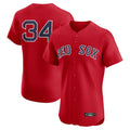 B.Red Sox #34 David Ortiz Player Red Limited Elite Home Game Gdoa Stitched Jerseys