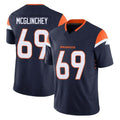 D.Broncos #69 Mike McGlinchey Player Navy Limited Vapor F.U.S.E. Home Game Gdoa Stitched Jerseys