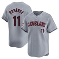 C.Guardians #11 Jose Ramirez Player Gray Road Limited Home Gdoa Stitched Jerseys