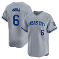 KC.Royals #6 Jonathan India Player Gray Limited Home Gdoa Stitched Jerseys