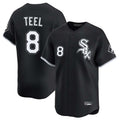 C.White Sox #8 Kyle Teel Player Black Limited Home Gdoa Stitched Jerseys