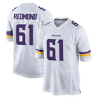 MN.Vikings #61 Jalen Redmond Player White Home Game Gdoa Stitched Jerseys