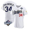 LA.Dodgers #34 Fernando Valenzuela Player Gold White World Series 2026 Collection Stadium Limited Elite Fdoa Stitched Jerseys