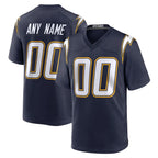 Custom LA.Chargers Navy Alternate Home Game Any Name & Numbers Gdoa Stitched Jerseys