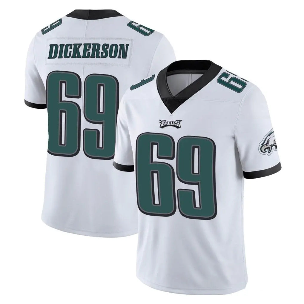 P.Eagles #69 Landon Dickerson Player White Limited Vapor Untouchable Home Game Gdoa Stitched Jerseys