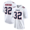 NE.Patriots #32 TreVeyon Henderson Player White Fashion Limited Home Game Gdoa Stitched Jerseys