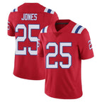 NE.Patriots #25 Marcus Jones Player Red Vapor Untouchable Home Game Gdoa Stitched Jerseys