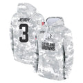 C.Browns #3 Jerry Jeudy Player Arctic Camo Salute to Service Hoodies Limited Game Gdoa Stitched Jerseys