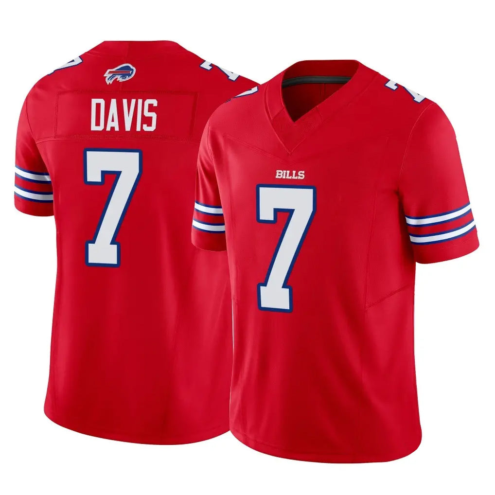 B.Bills #7 Ray Davis Player Red Vapor F.U.S.E. Limited Gdoa Stitched Jerseys