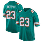 M.Dolphins #23 Zayne Anderson Player Aqua Alternate Home Game Gdoa Stitched Jerseys