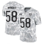 C.Bears #58 Darnell Wright Player Arctic Camo Salute to Service Limited Gdoa Stitched Jerseys
