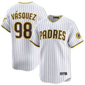 S.Diego Padres #98 Randy Vasquez Player White Home Limited Fdoa Stitched Jerseys