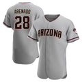 A.Diamondbacks #28 Nolan Arenado Player Gray Road Limited Elite Home Game Gdoa Stitched Jerseys