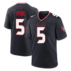 H.Texans #5 Jalen Pitre Player Navy Team Home Game Stitched Jerseys