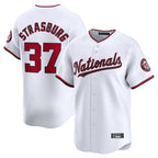 W.Nationals #37 Stephen Strasburg Player White Home Limited Fdoa Stitched Jerseys