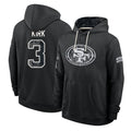 SF.49ers #3 Christian Kirk Player 2026 Black Logo Pullover Hoodies Limited Game Gdoa Stitched Jerseys