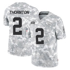 KC.Chiefs #2 Tyquan Thornton Player Arctic Camo Salute To Service Limited Game Gdoa Stitched Jerseys