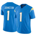 LA.Chargers #1 Quentin Johnston Player Blue Limited Vapor F.U.S.E. Home Game Gdoa Stitched Jerseys