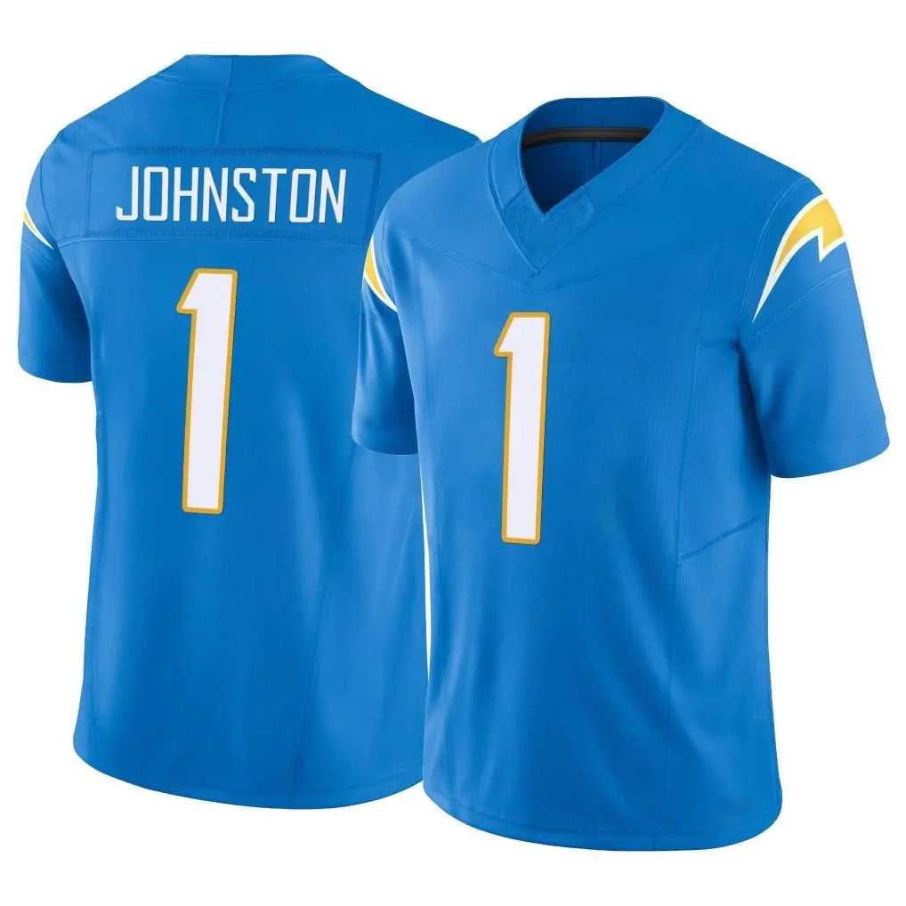LA.Chargers #1 Quentin Johnston Player Blue Limited Vapor F.U.S.E. Home Game Gdoa Stitched Jerseys