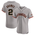SF.Giants #2 Willy Adames Player Gray Home Limited Elite Fdoa Stitched Jerseys