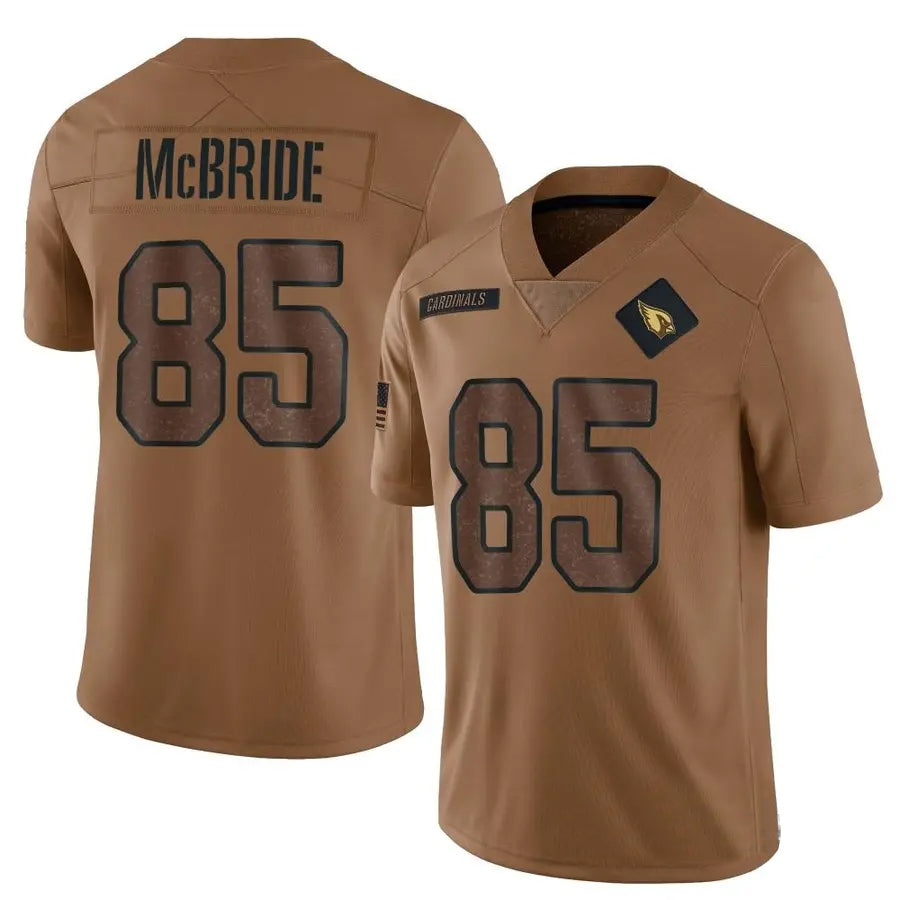 A.Cardinals #85 Trey McBride Player Black Limited Reflective Gdoa Stitched Jerseys