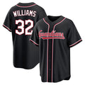C.Guardians #32 Gavin Williams Player Black Fashion Out Home Game Gdoa Stitched Jerseys