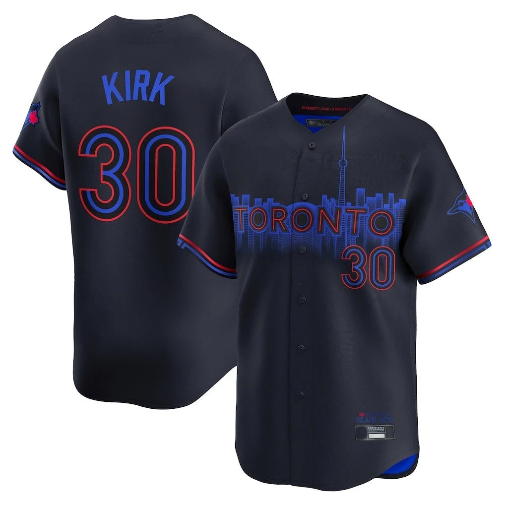 T.Blue Jays #30 Alejandro Kirk Player Black City Connect Fdoa Stitched Jerseys
