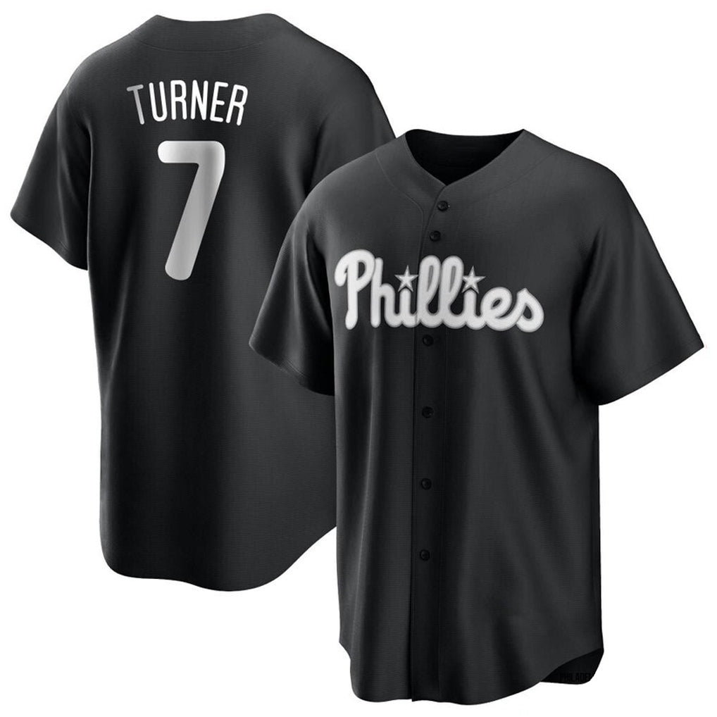 P.Phillies #7 Trea Turner Player Black Alt Fashion Home Game Fdoa Stitched Jerseys