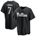 P.Phillies #7 Trea Turner Player Black Alt Fashion Home Game Fdoa Stitched Jerseys